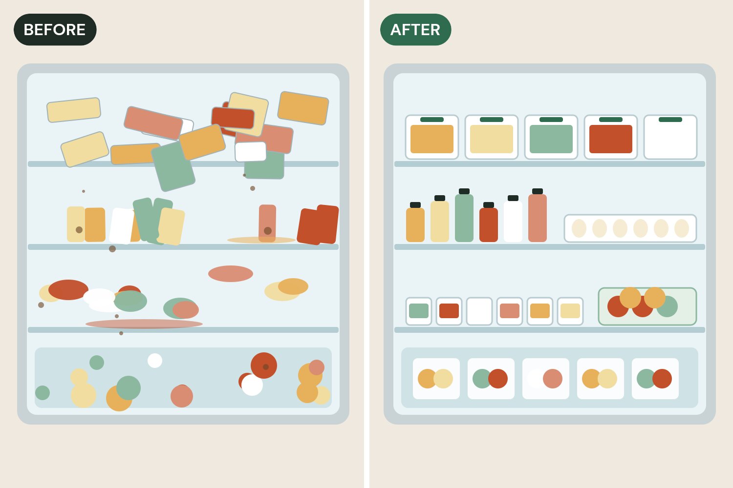 How to Clean and Organize Your Fridge (Before and After)