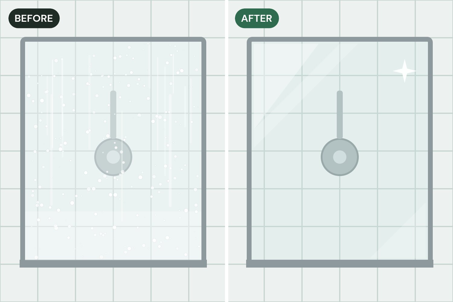 How to Remove Soap Scum and Water Spots From Shower Glass